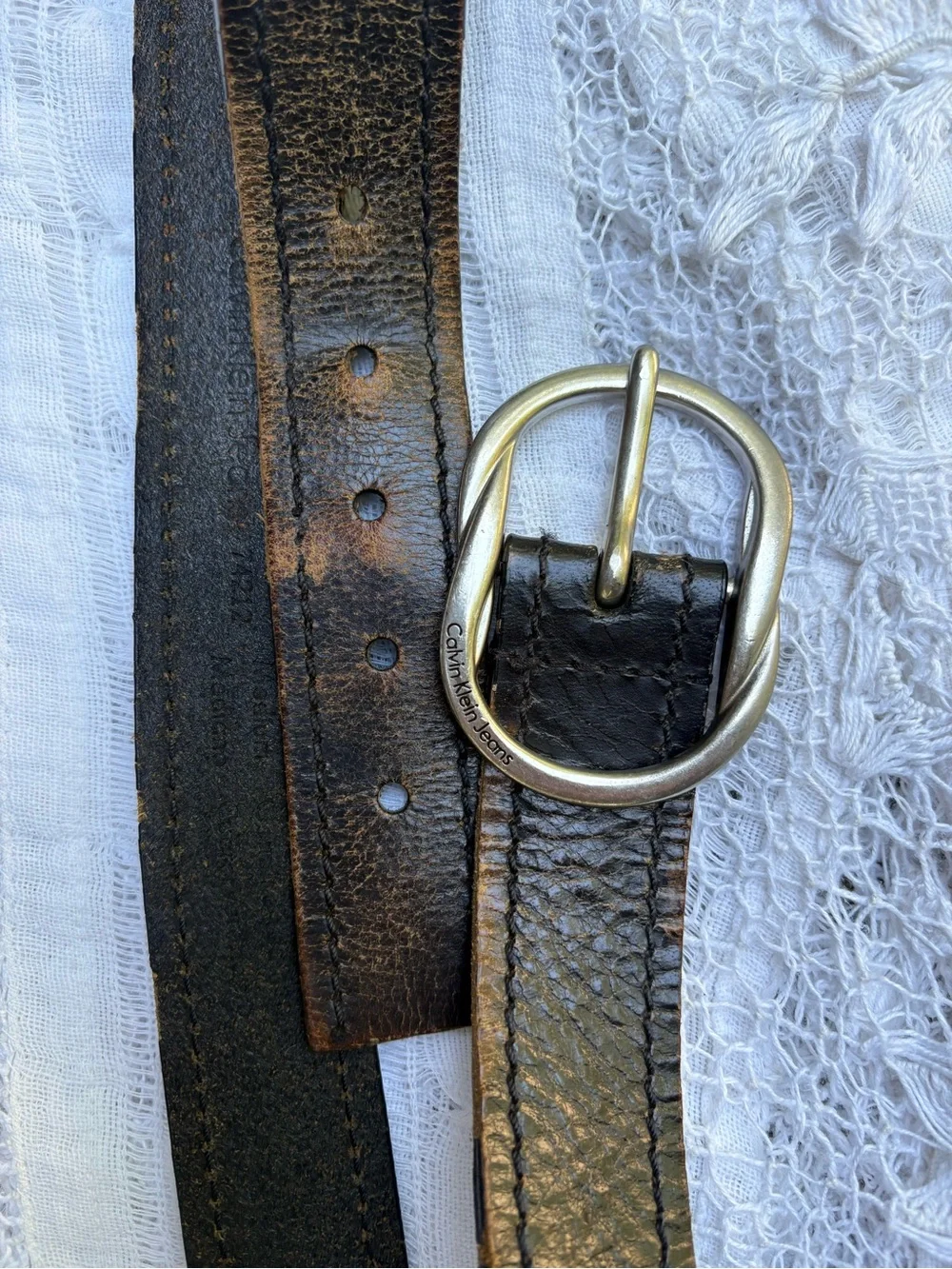 Vintage Calvin Klein Jeans Belt Medium